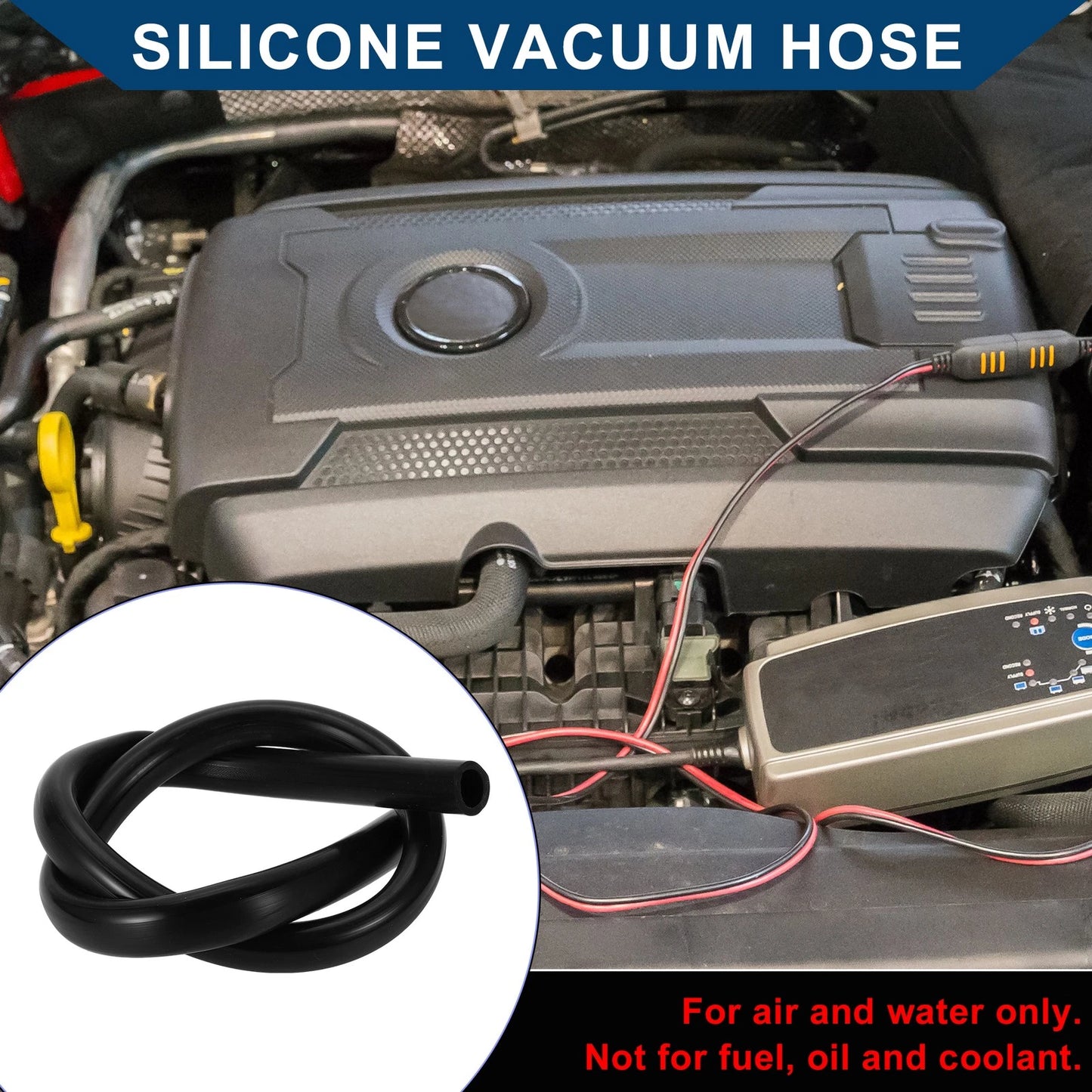 3.3FT 5/8" Silicone Vacuum Tubing Hose for Air and Water (16mm ID, 3.5mm Thickness)