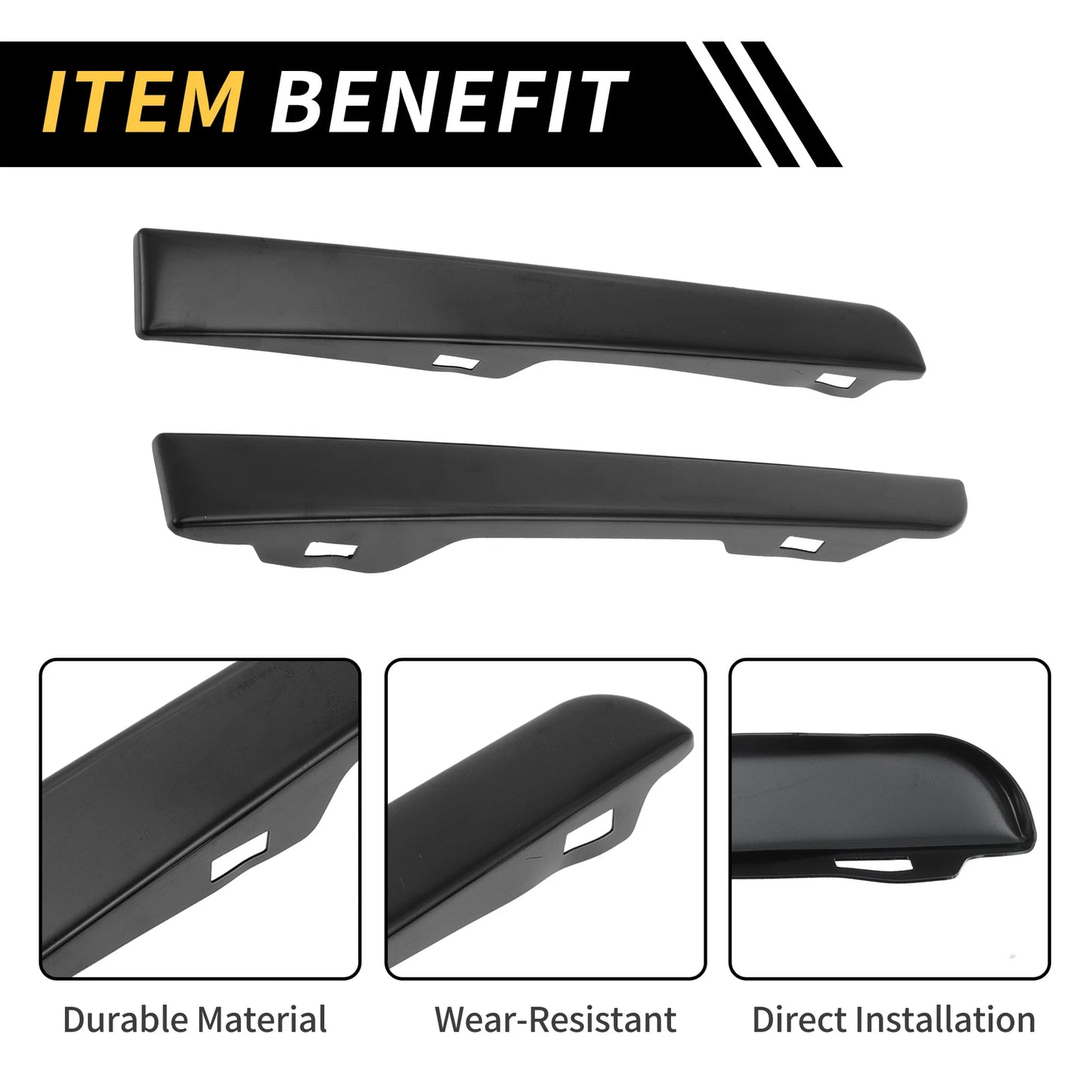 Pair Front Bumper Grille Headlight Filler for Toyota Tacoma (2005–2015) No. 5251335020