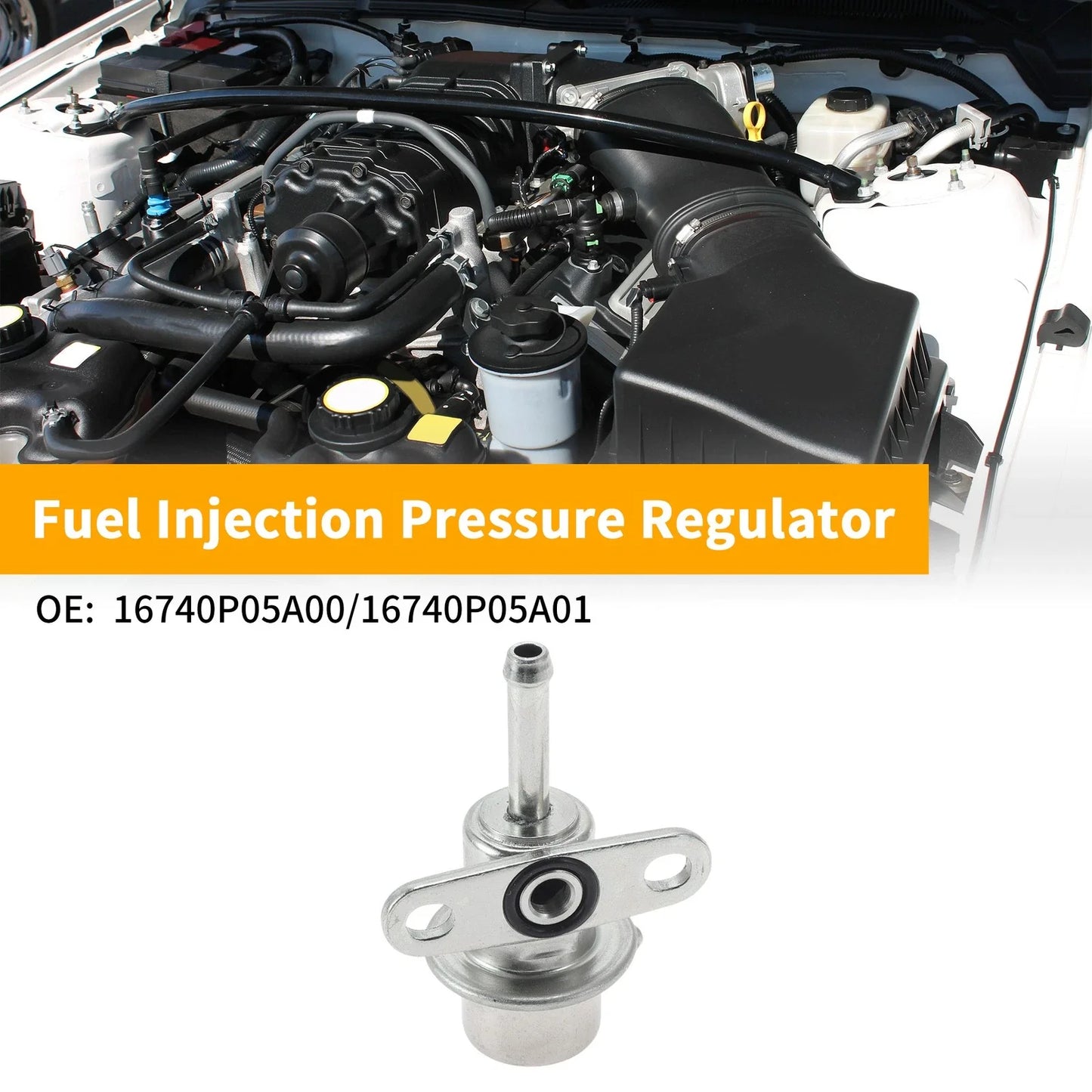 Fuel Pressure Regulator for Honda Civic 1992-2001 20-70 Psi Metal