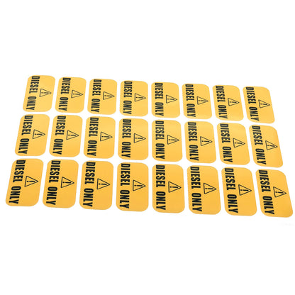 24-Pack Diesel Only Stickers for Automotive Use