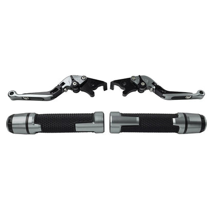 Set of 2 Grey Brake Clutch Levers for BMW F650GS (2002–2007)