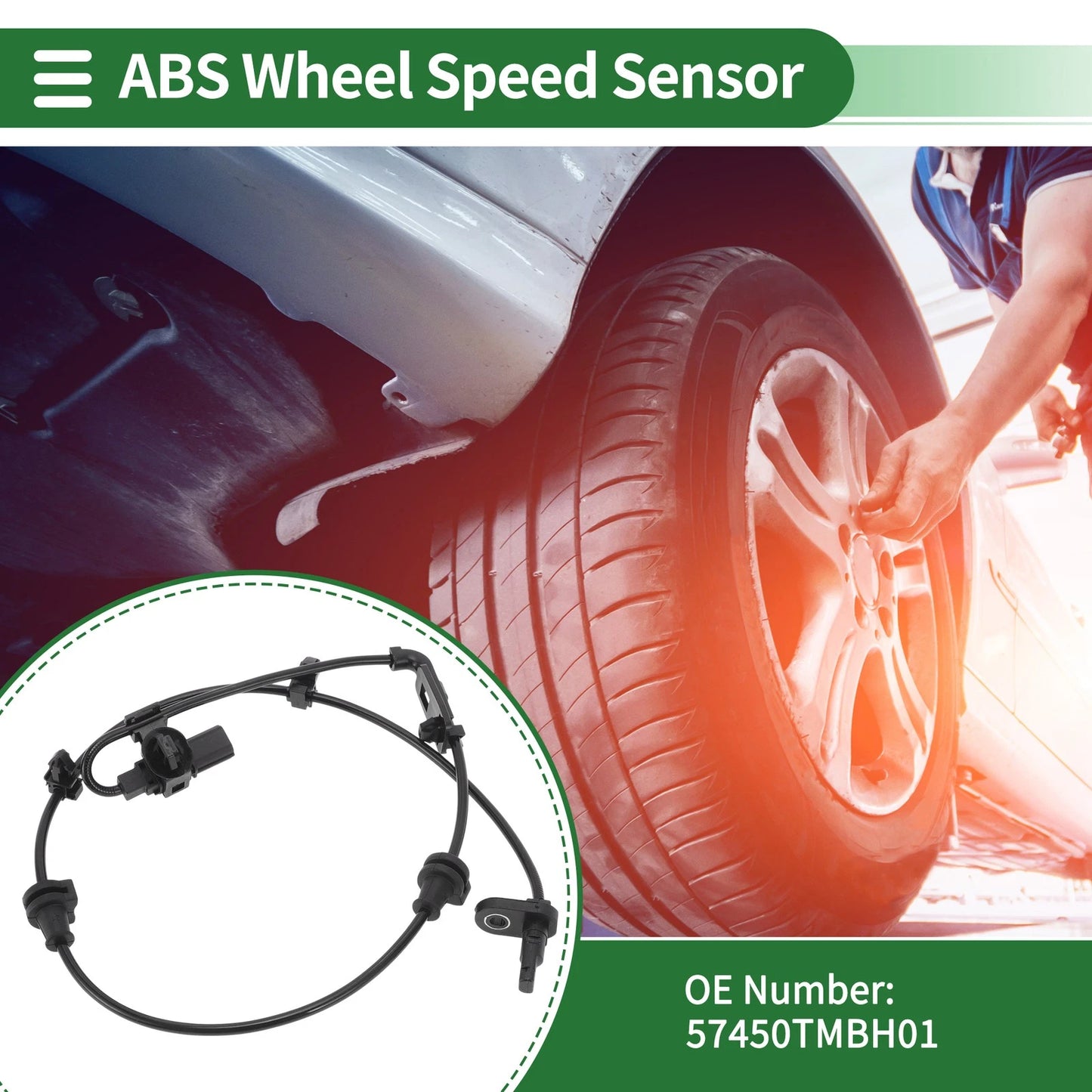 ABS Wheel Speed Sensor No. 57450TMBH01 for Honda CR-V (2017) Front Right