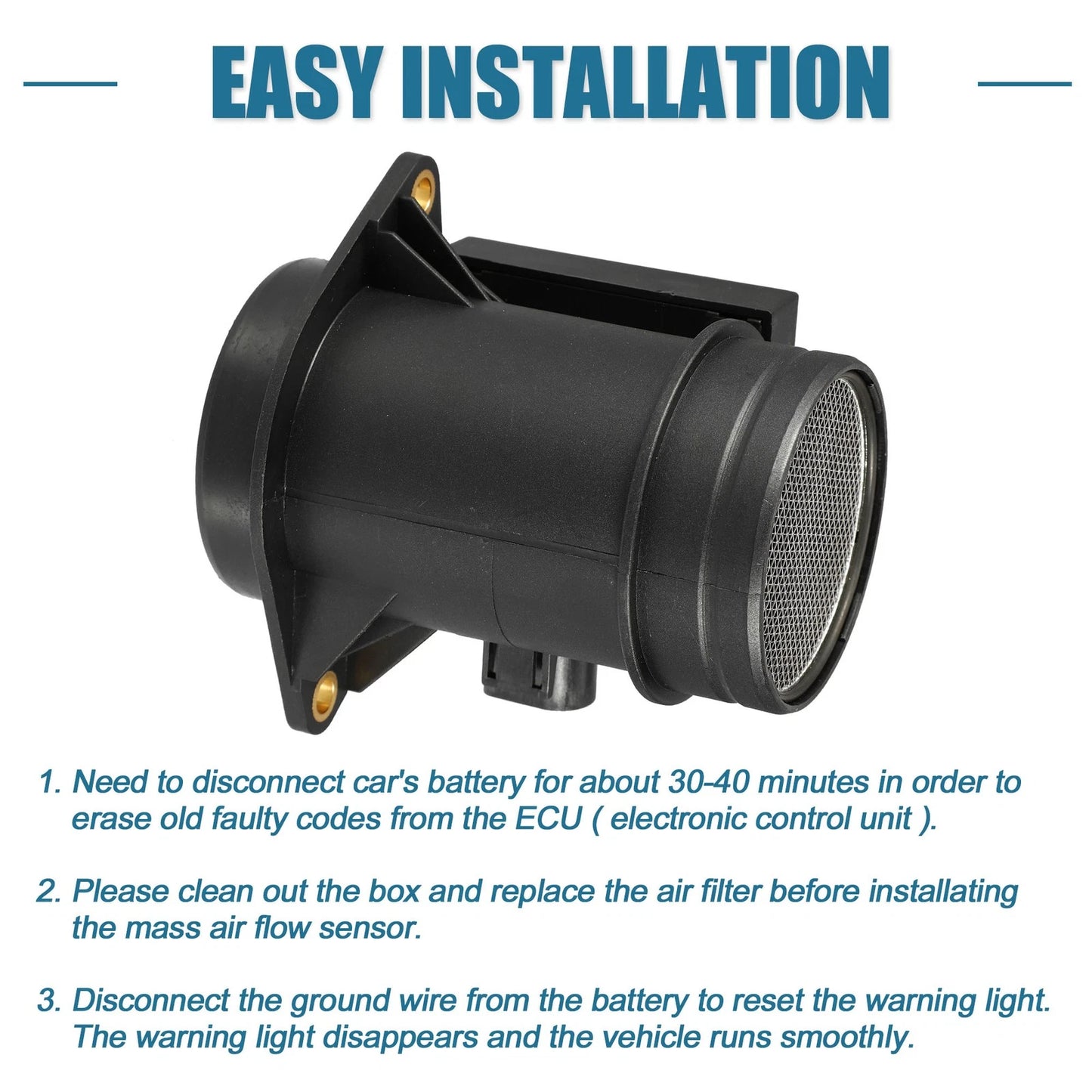 Mass Air Flow Meter MAF Sensor for VW Passat Jetta 1.9TDI (1996–1997)