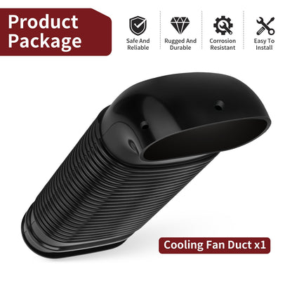 Cooling Fan Duct for Polaris Sportsman 90 (2004) - Black