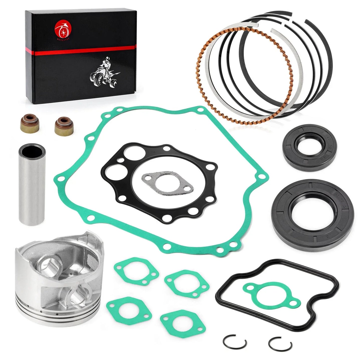 Top End Kit Piston Ring Gasket Seal for Club Car DS Precedent FE350 (1996–2026)