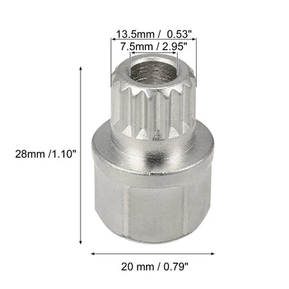 Hollow Anti Theft Wheel Lock Lug Nut Removal Key for BMW