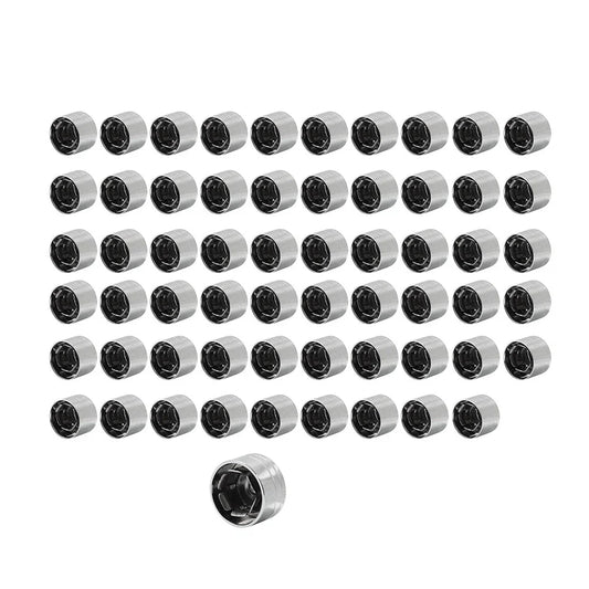 60 x Chrome Engine Bolt Caps Covers for Harley Evolution Engines (1984-1999)