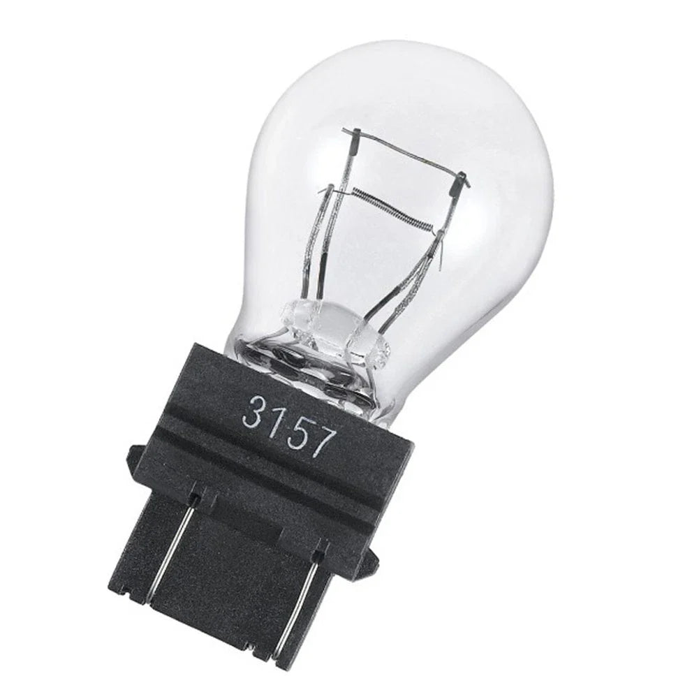 10 x 3000K 3157 Clear Amber Tail Signal Brake Light Bulbs for Vehicles