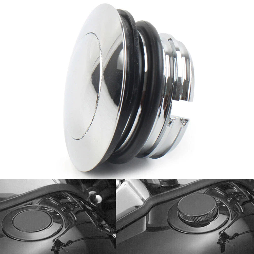 Left Hand Thread Fuel Tank Gas Cap Cover for Harley Motorcycle (1982-2017)