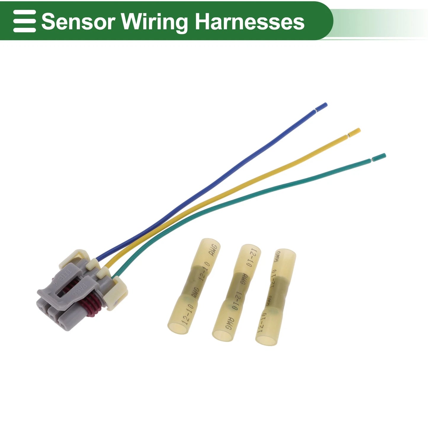 Set of 3 Pin Sensor Wiring Harnesses for Buick LaCrosse (2008–2009) No. 12585546