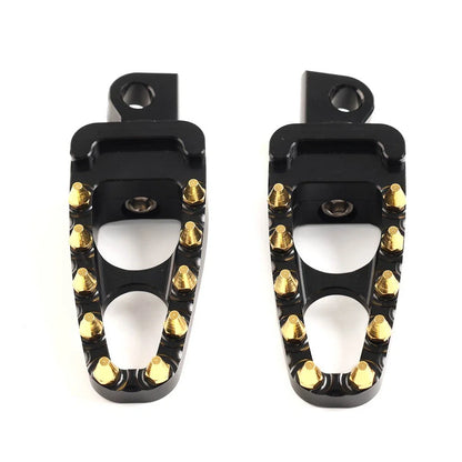 Black Gold Male Mount Foot Pegs for Harley Touring Sportster Dyna