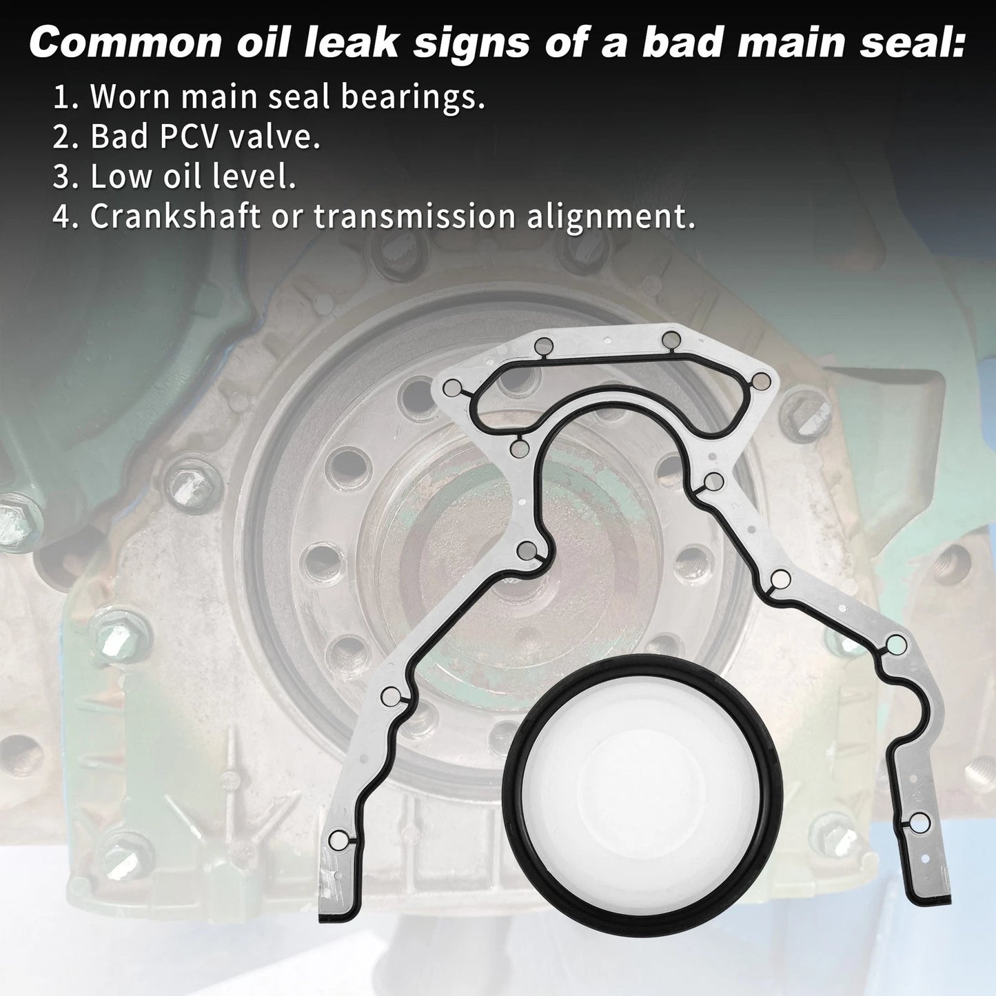 Rear Crankshaft Oil Seal Set for GM LS Series Engines (Gen 3 & 4)