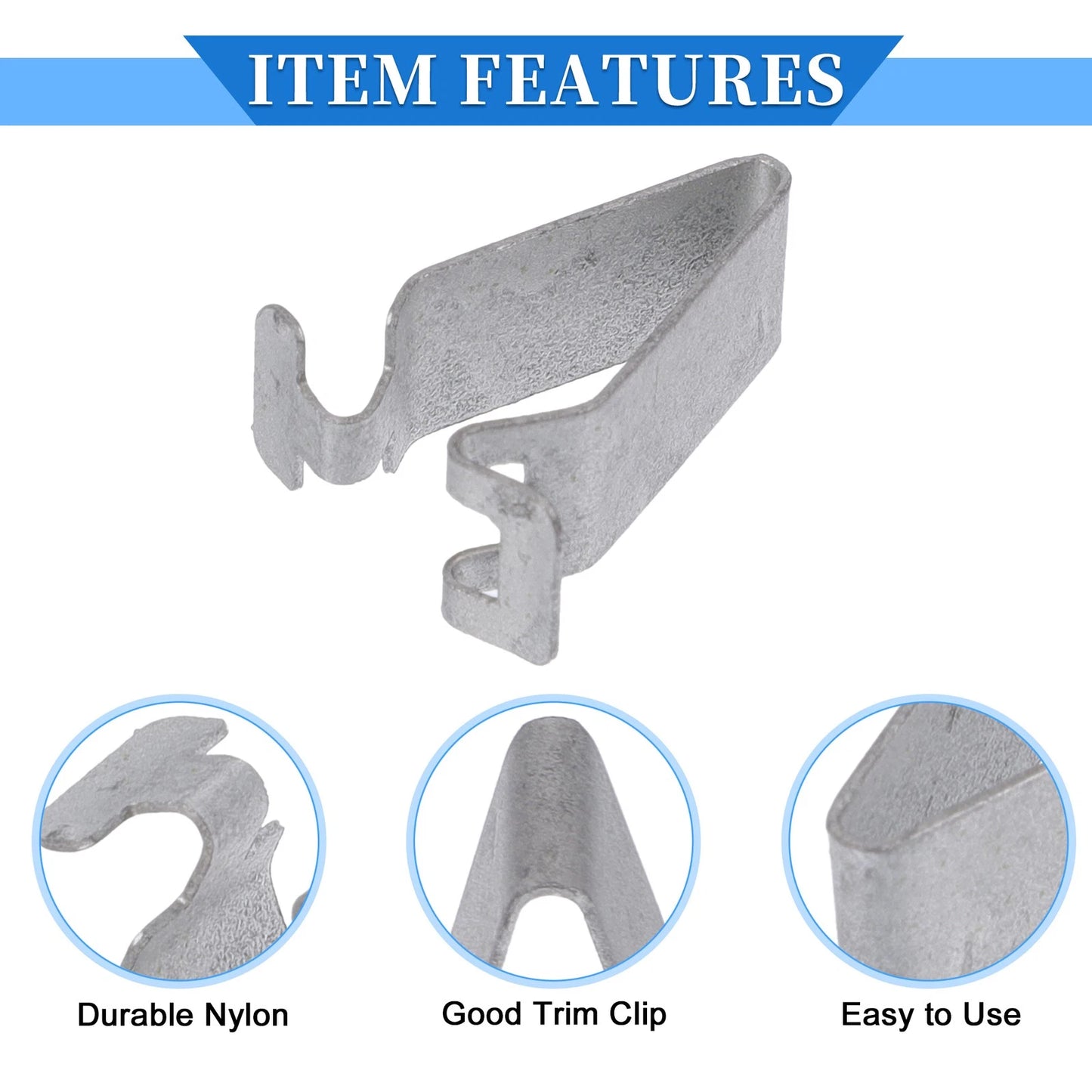 10 Pcs B-Pillar Trim Panel Clip for Volkswagen Jetta (2011–2023) Metal