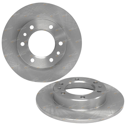 2 Front Disc Brake Rotors for Toyota Bundera RJ70 LJ70 (1984–1992)