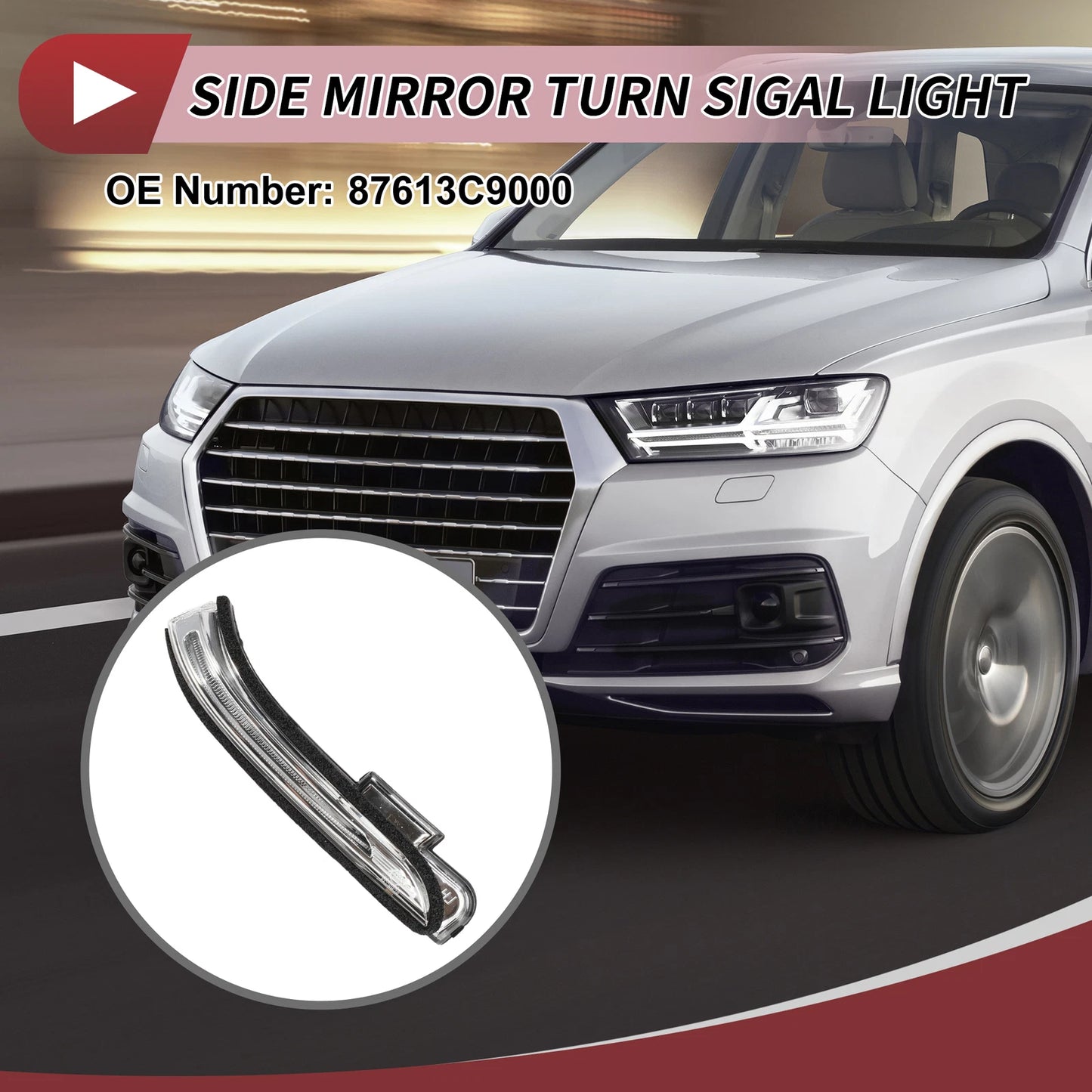 LED Turn Signal Light for Hyundai Creta IX25 Right (2015–2020) No. 87613C9000
