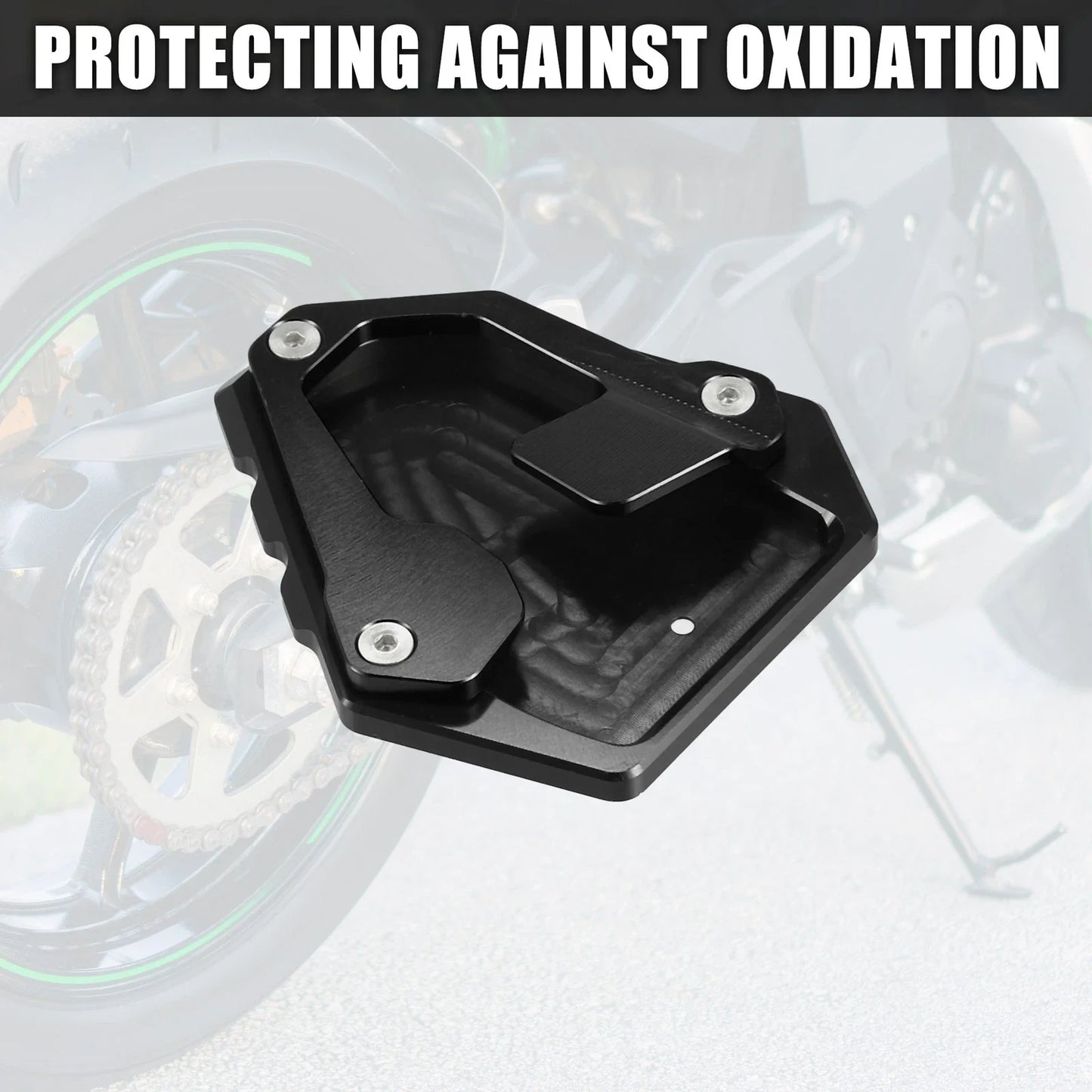 Aluminum Alloy Kickstand Pad Set for Honda NT1100 (2021-2023) Black