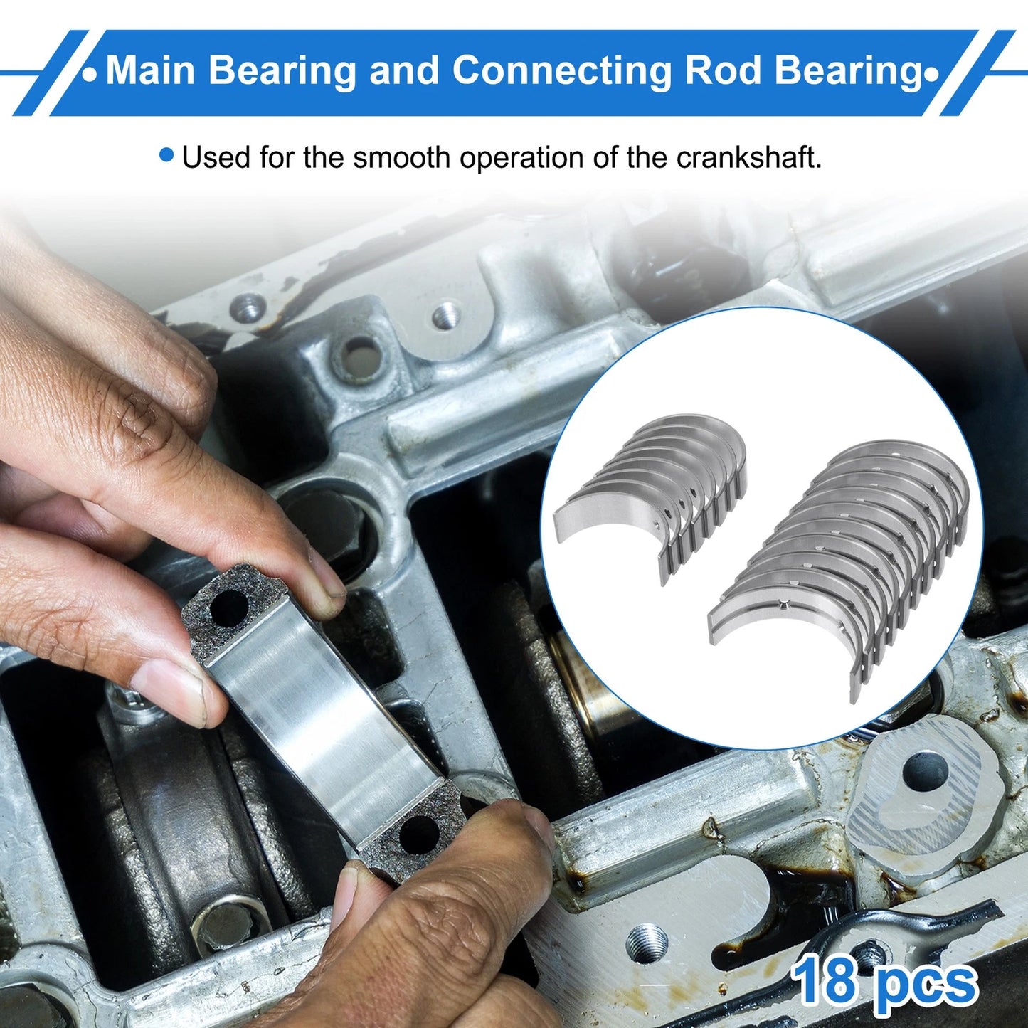 Main Bearing and Connecting Rod Bearing Kit No. 12215BC25A for Nissan Juke (2005–2017)