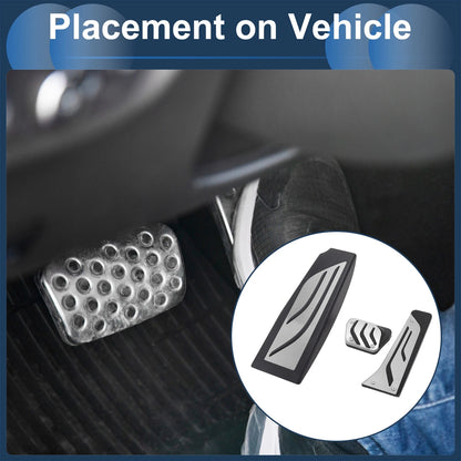3 Pcs Automatic Foot Accelerator Pedal Covers for BMW 5 Series E60/E61 (2004–2010)