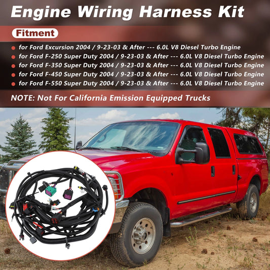 Engines Wiring Harness for Ford F250-F550 Super Duty 6.0L V8 (2004) 4C3Z-12B637-AA