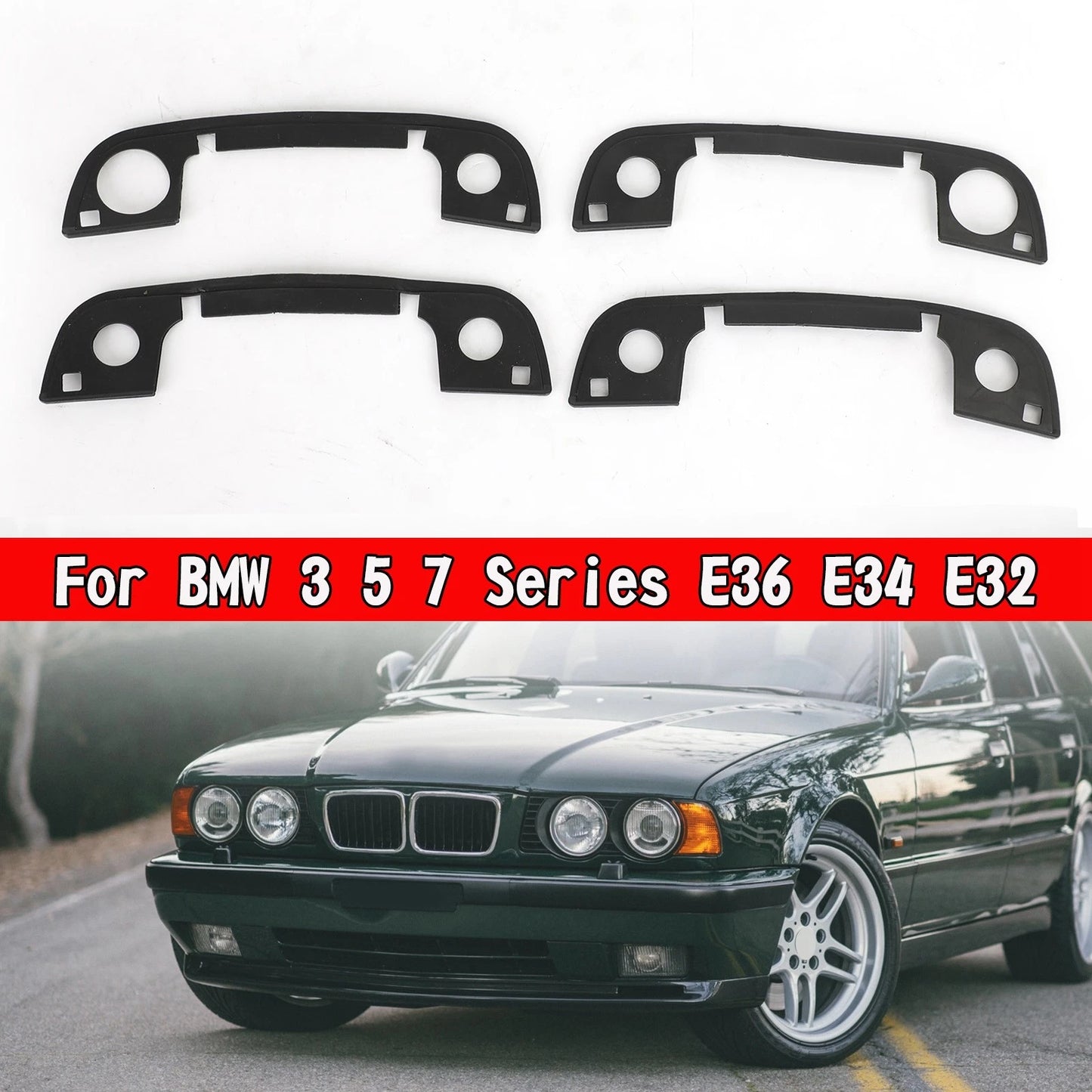 Door Handle Gasket Set of 4 for BMW 3 5 7 Series E36 E34 E32