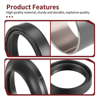 Front Fork Bushing Dust Seal Oil Seal for Suzuki GSX-R1000 (2009–2024)