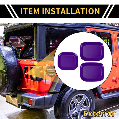 Exterior Door Handle Bowl Cover Trims for Jeep Gladiator JT (2020–2024) Purple