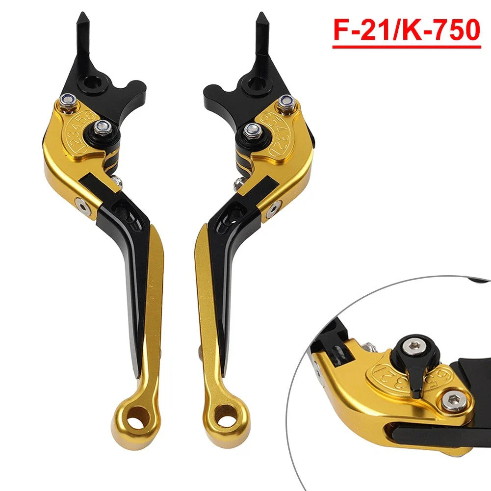 2x Folding Extendable Brake Clutch Levers for Kawasaki Z650 Z900 Ninja (17-22)
