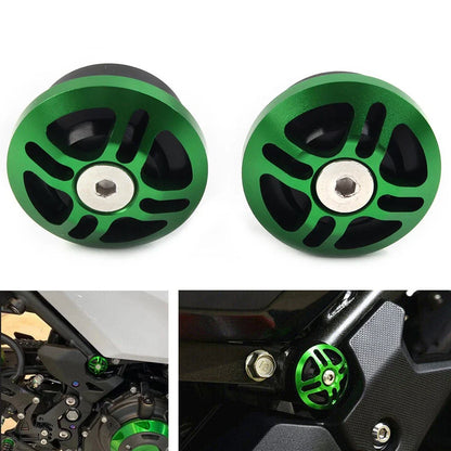 Frame Hole Cover Plug Cap Green for KAWASAKI Ninja 250 400 (2018-2020)