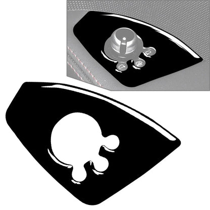 Black Interior Door Lock Button Panel Cover Trim for Audi TT TTS TTRS (08-14)