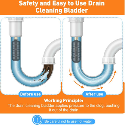Drain Bladder Cleaning Tool for Clogged Sewer Pipes (4" to 6")