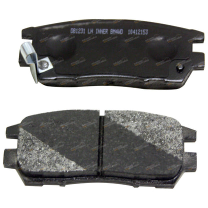 Set of 4 Bendix Rear Disc Brake Pads for Mitsubishi Magna TL TW (2003–2005)