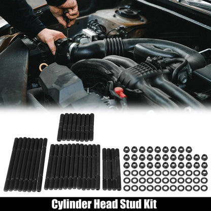 Black Metal Cylinder Head Stud Kit for Chevy BBC 454