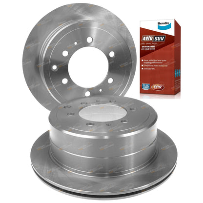 Rear Brake Rotors & 4WD Pads for Landcruiser FZJ80 HDJ80 HZJ80 (1992–1998)