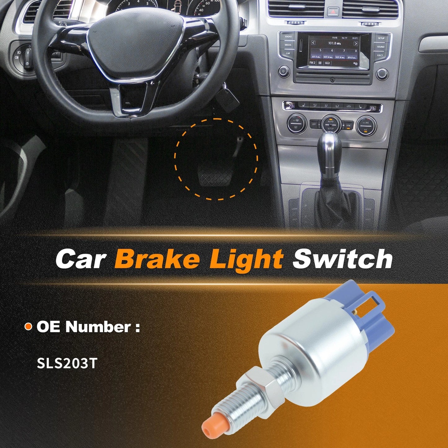 Brake Light Switch for GEO Prizm (1993–1997) SLS203T