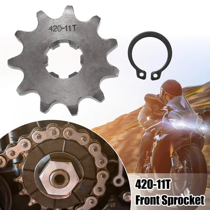 Set of 1 Front Engine Sprocket 420 11T 17mm for Dirt Bike Mini Bike