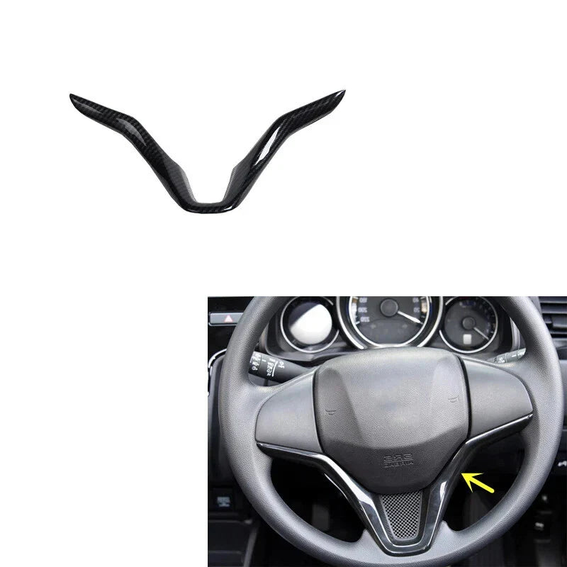 Carbon Fiber Accessory Interior Cover Trim for Honda Fit GK3 GK5 (2014–2020)