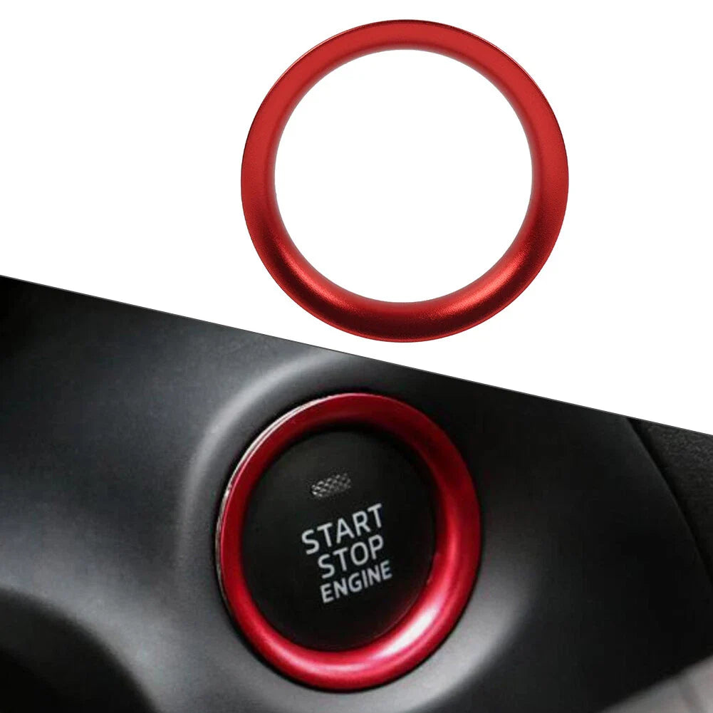 Red Engine Start Push Button Ring Trim for Mazda 3, 6, CX-5 (2014-2023)