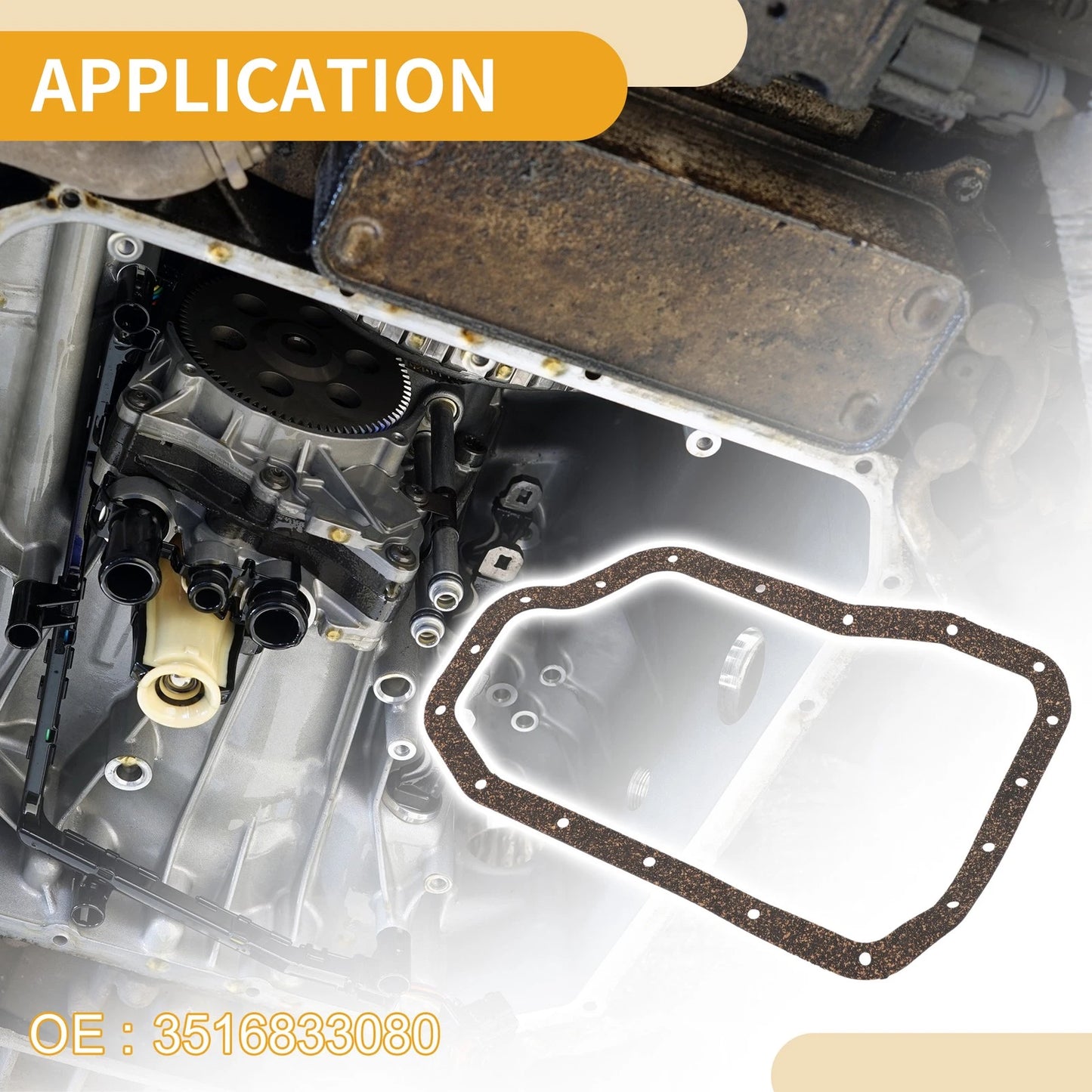 Transmission Filter Oil Pan Gasket for Toyota Camry (2007–2017) 3516833080