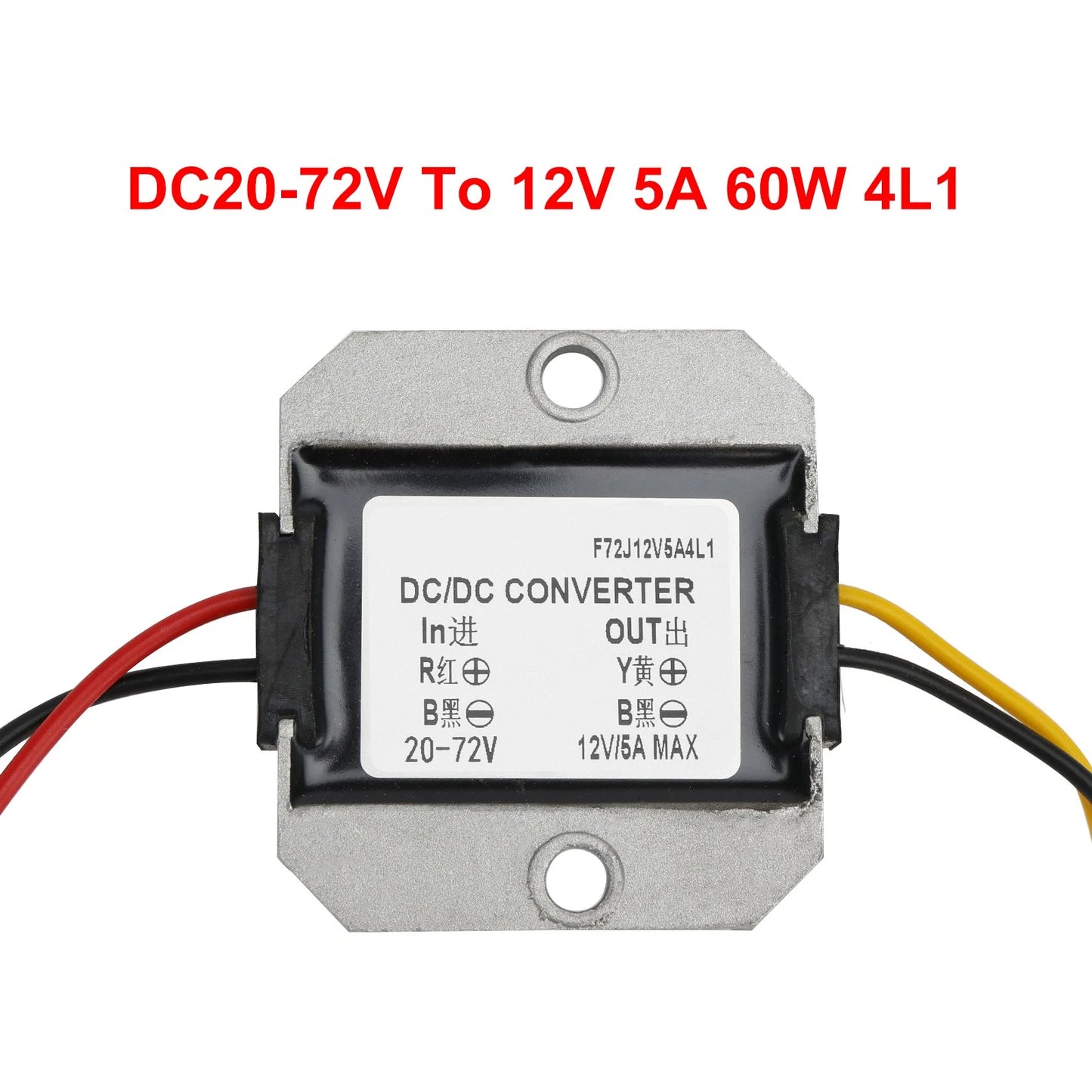 Voltage Converter Regulator 20~72V to 12V Power Supply for Automotive (3A-30A)