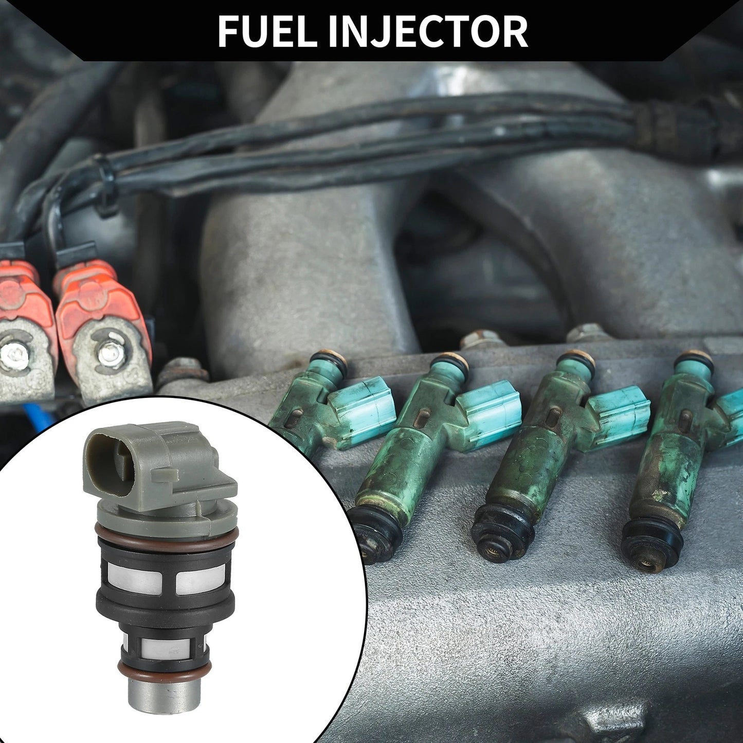 Fuel Injector No.17113197 for Chevrolet Beretta (1994–1996) 2.2L Gray