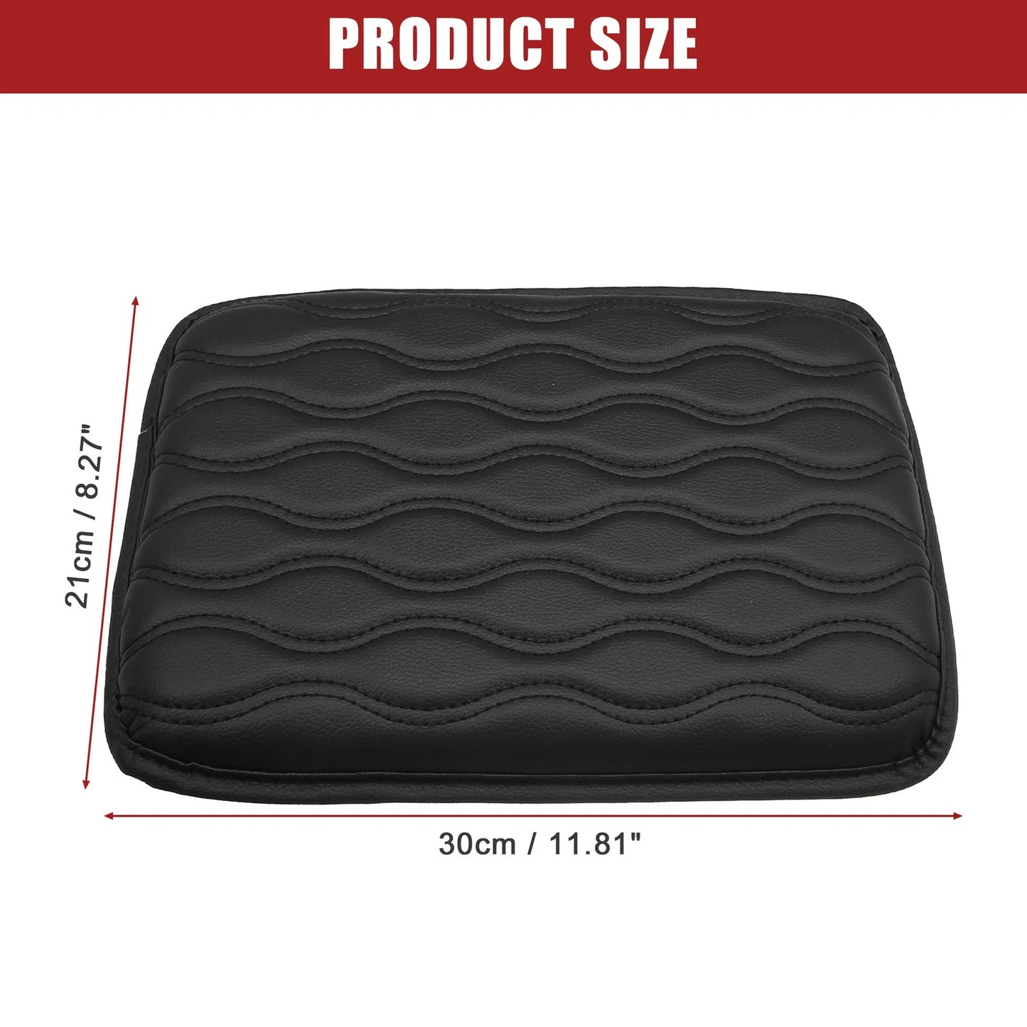 Armrest Cover   - Waterproof Anti-Slip Black 1 Pcs