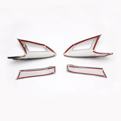 Carbon Fiber Look Rear Tail Light Lamp Cover Trim for Toyota C-HR (2017–2022)
