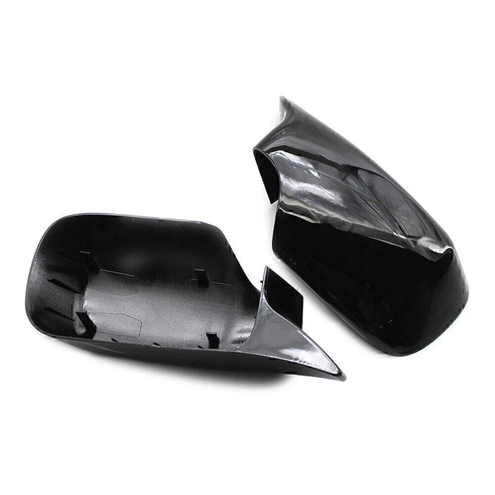 Glossy Black ABS Front & Rear View Mirror Covers for BMW E46 (1998-2005)