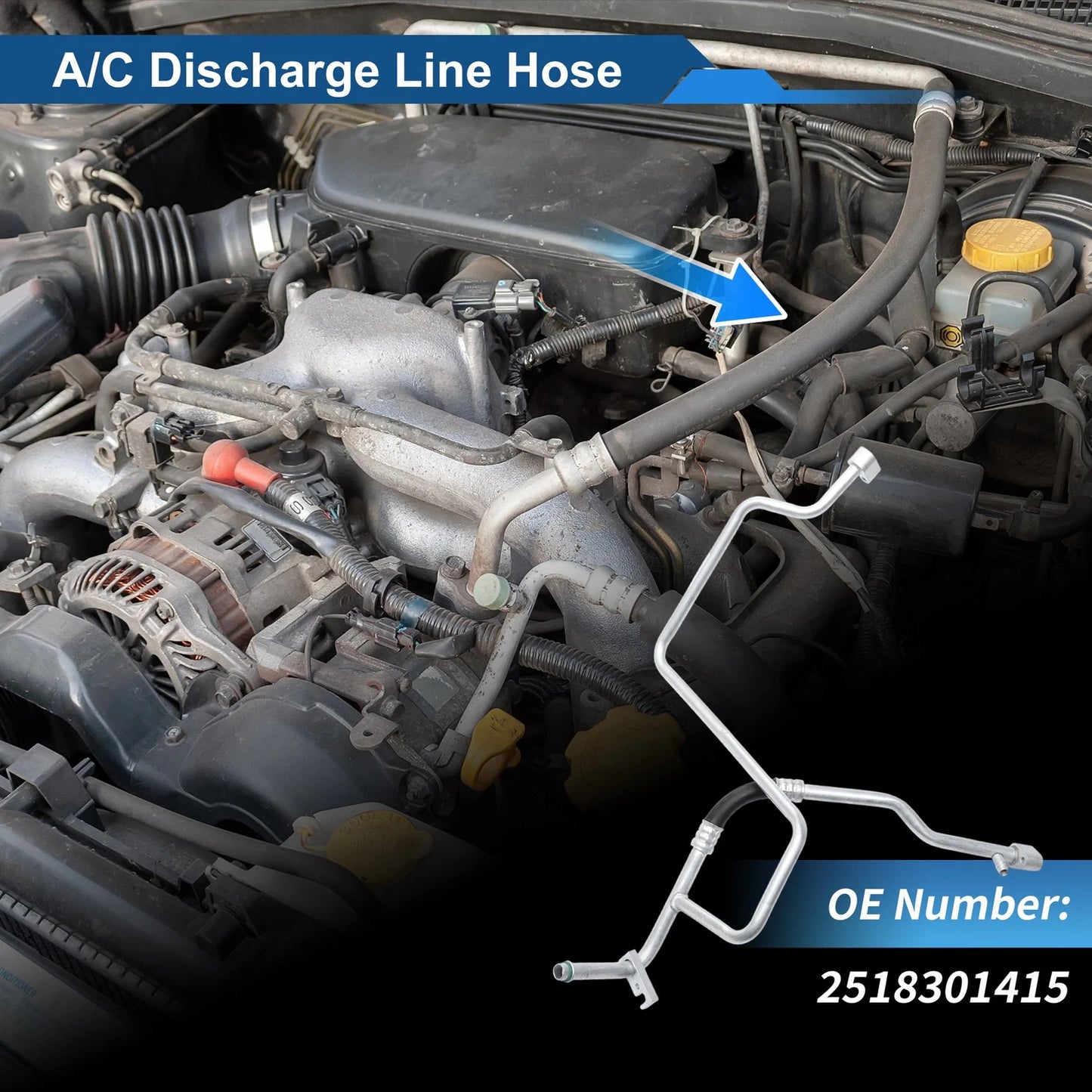 A/C Refrigerant Liquid Hose for Mercedes-Benz R350 (2006–2011) No. 2518301415