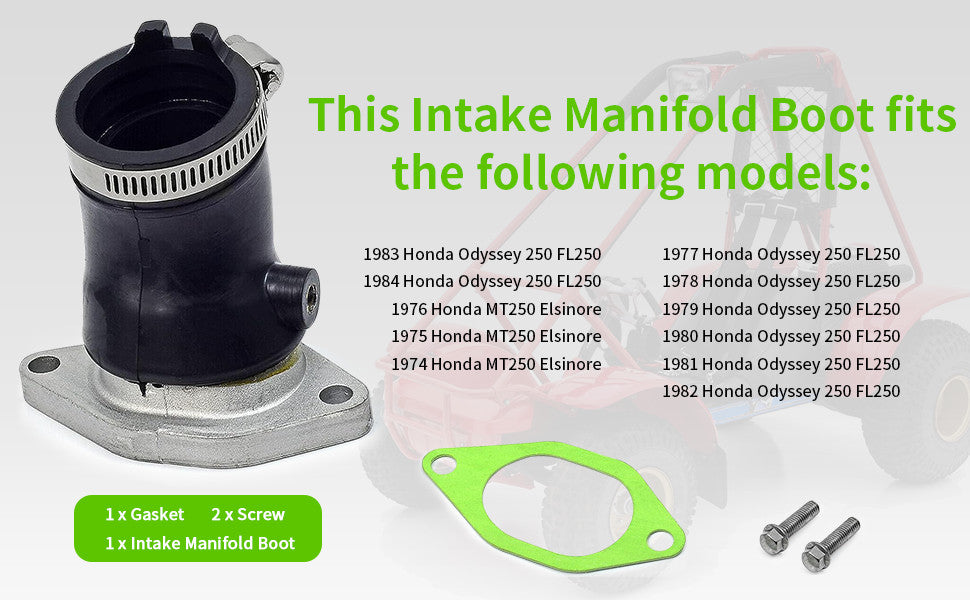 Intake Manifold Boot for Honda Odyssey MT250 Elsinore (1974–1976)