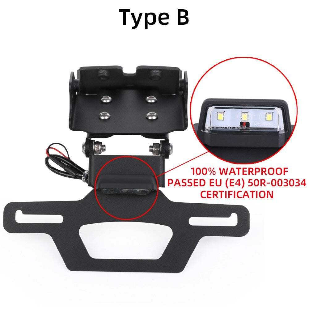Adjustable Foldable Tail Tidy License Plate Holder for CF-Moto 675SS (2019–2021)