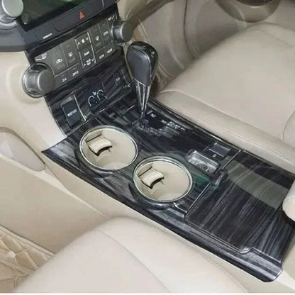 15Pcs Wood Black Console Shift Panel Trim Cover for Toyota Highlander (08–13)