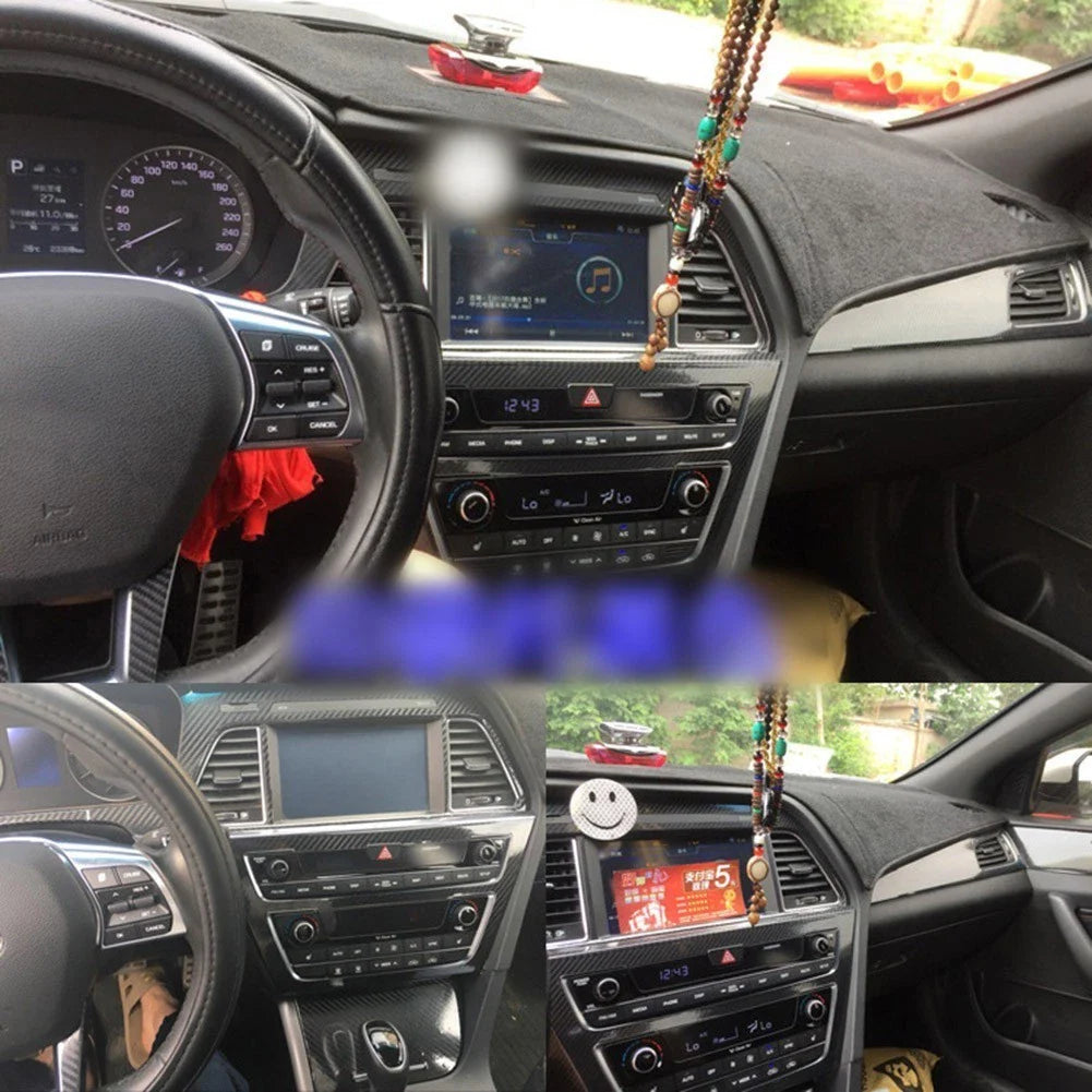 Carbon Fiber Console Stickers for Hyundai Sonata