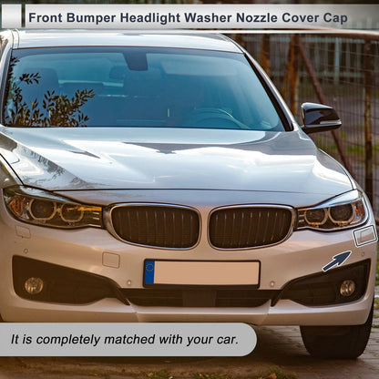 Front Left Side Bumper Headlight Washer Nozzle Cover Cap for BMW 3 Series Blue