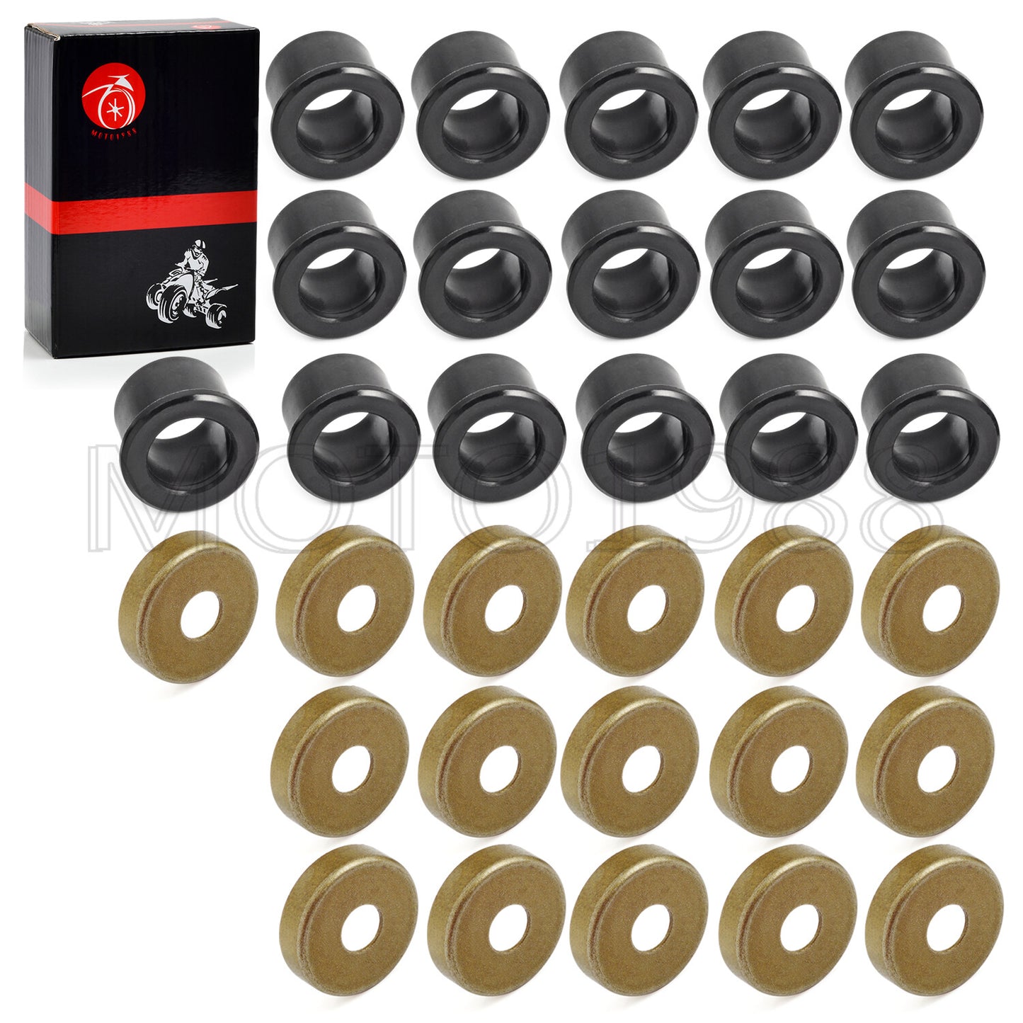 16pcs A Arm Bushing Dust Seal Caps for Yamaha Warrior 350 (1987–2004)